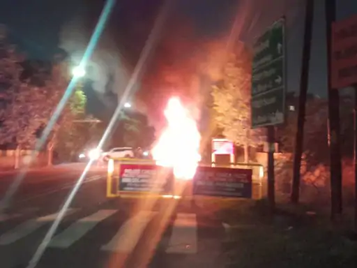 Car Caught Fire