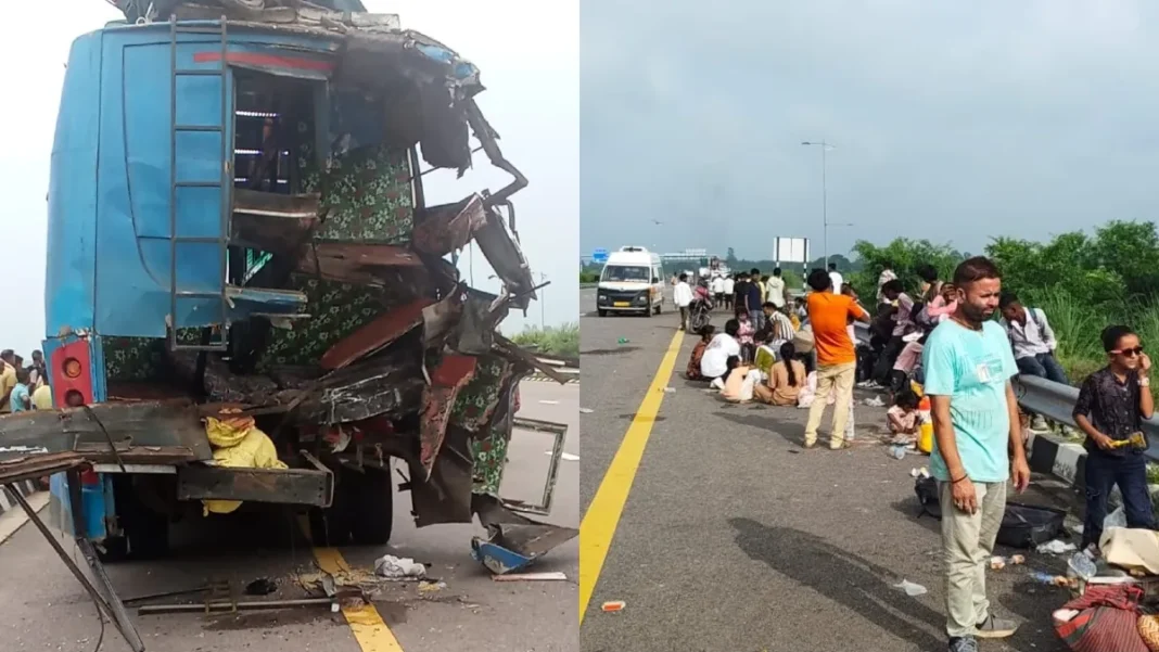 Horrific accident on Purvanchal Expressway: Roadways bus rams into the rear of a truck; 27 passengers, including the driver, injured