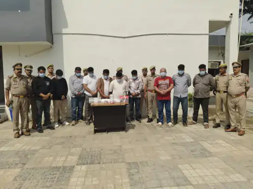 Major police crackdown in Ghaziabad: Sex racket busted in Indirapuram, 10 arrested.